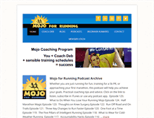 Tablet Screenshot of mojoforrunning.com